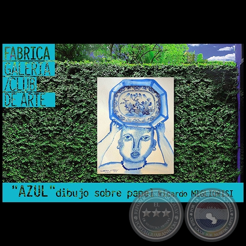 AZUL dibujo sobre papel - Obras de Ricardo Migliorisi - Martes, 22 de Mayo de 2018